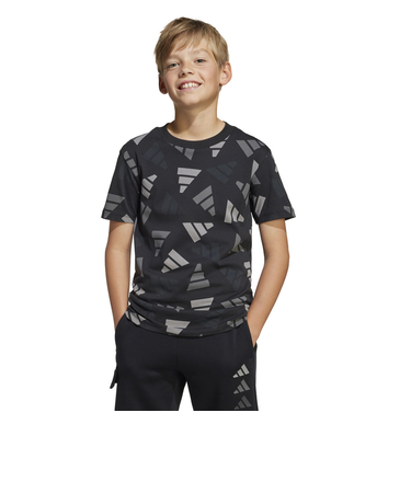 アディダス（adidas）ジュニア シーズナル エッセンシャルズ ロゴ セレブレーション 半袖Tシャツ KQG76-JC7749