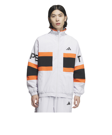アディダス（adidas）ワーディング パック ルーズフィット メッシュ裏地付き ウーブンジャケット KQD39-JM2066