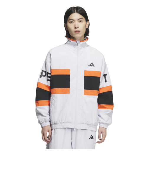 アディダス（adidas）ワーディング パック ルーズフィット メッシュ裏地付き ウーブンジャケット KQD39-JM2066