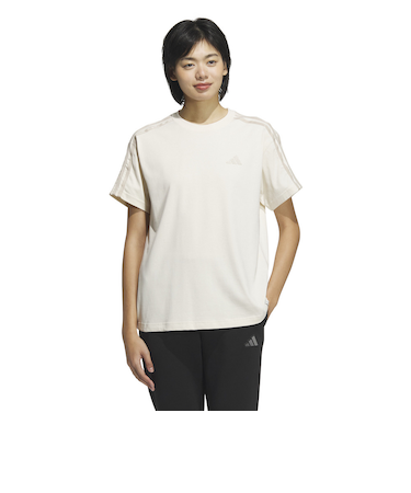 アディダス（adidas）エッセンシャルズ プラス スリーストライプス 半袖Tシャツ JUP44-JW4501
