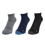 靴下 シャインアンクルソックス 3足組 22-25センチ SK5S0005-WA895-GRGSA GRY 伸縮 フィット ストレッチ シンプル