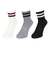 クー（Coo.）靴下 アンクルソックス 3足組 OFFGRYBLK 25-28センチ 894CO5GSA0053 OFF  抗菌 防臭 おしゃれ カジュアル …