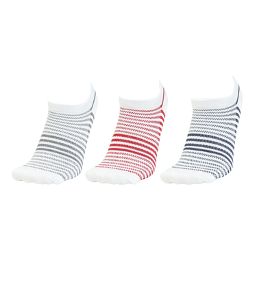 クー(Coo.)靴下 ショートソックス 冷感 3足組 白 22-25センチ NVYGRYRED 895CO5GSA0005 NVY 吸汗速乾 接触冷感 カジ…