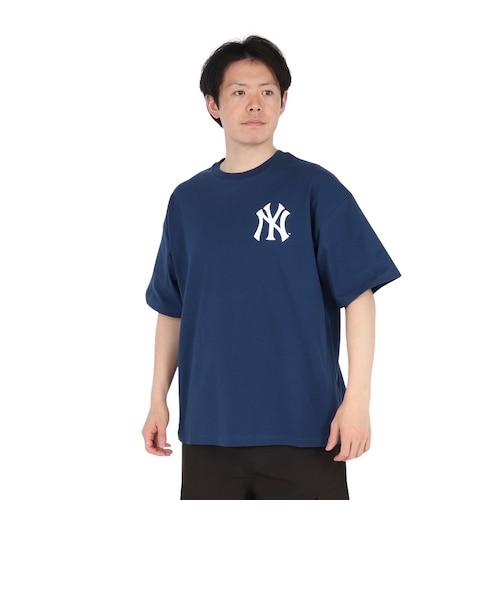 半袖Tシャツ ニューヨーク・ヤンキース 3段ロゴ ML0125SS0012-NVY
