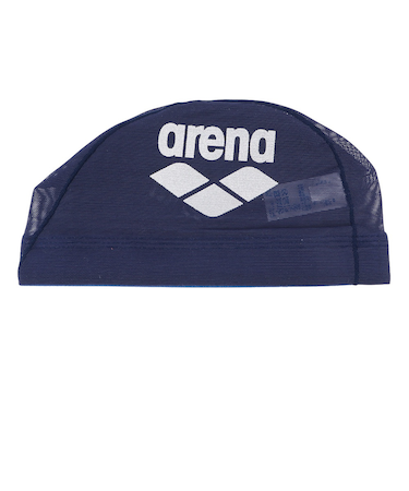 アリーナ（ARENA）スイムキャップ メッシュキャップ M-Lサイズ AS5SSC41U NVSL 水泳 メッシュ ロゴ入り 大会用 練習用 トレーニング