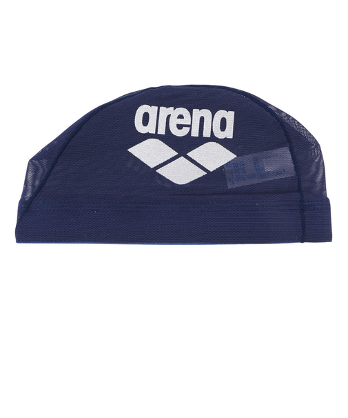アリーナ（ARENA）スイムキャップ メッシュキャップ M-Lサイズ AS5SSC41U NVSL 水泳 メッシュ ロゴ入り 大会用 練習用 トレーニング