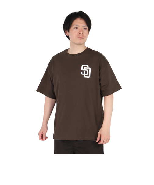 半袖Tシャツ サンディエゴ・パドレス 3段ロゴ ML0125SS0012-BRN