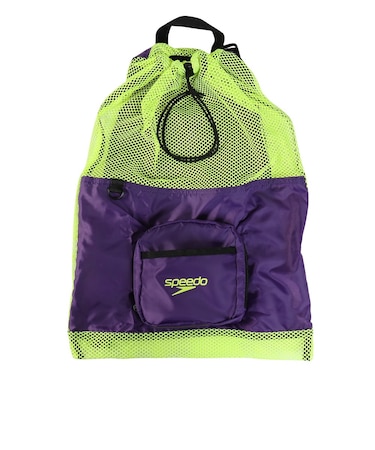 スピード（SPEEDO）水泳バッグ ポケッタブル メッシュバッグ パープル SE22502 PY スポーツバッグ ポケッタブルバッグ コンパクト