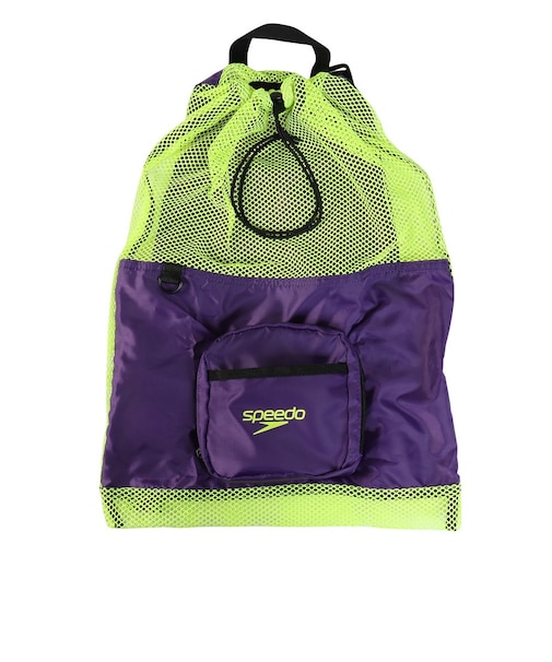 スピード（SPEEDO）水泳バッグ ポケッタブル メッシュバッグ パープル SE22502 PY スポーツバッグ ポケッタブルバッグ コンパクト