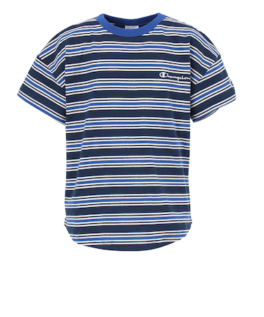 チャンピオン（CHAMPION）ジュニア ボーダーショートスリーブTシャツ CK-B325 386