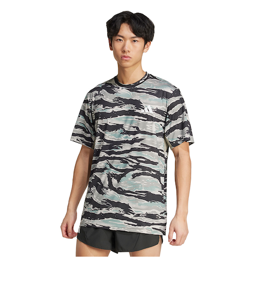 アディダス（adidas）トレイン エッセンシャルズ カモ AOP 半袖Tシャツ KQC46-JN5954