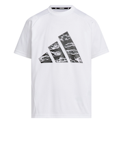 アディダス（adidas）キッズ エッセンシャルズ 3バー カモ柄 半袖Tシャツ KCE63-JL9589