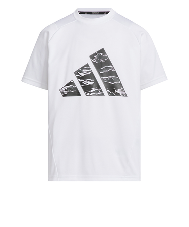 アディダス（adidas）キッズ エッセンシャルズ 3バー カモ柄 半袖Tシャツ KCE63-JL9589