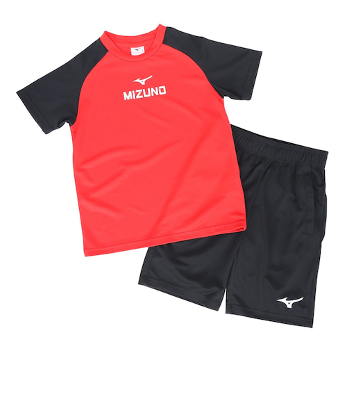 ミズノ（MIZUNO）ジュニア Tシャツ ハーフパンツ セット 32JGC41196