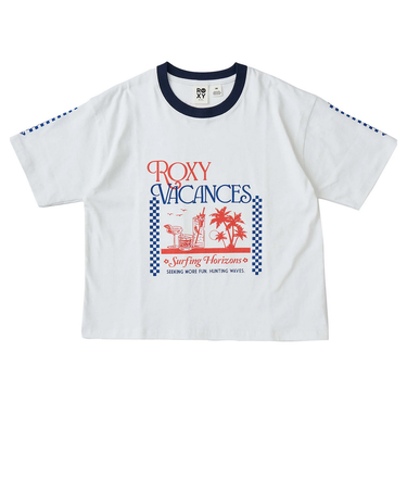 ロキシー（ROXY）ジュニア ミニ SEEKING MORE FUN 半袖Tシャツ 25SPTST251118WHT