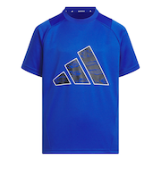 アディダス（adidas）キッズ エッセンシャルズ 3バー カモ柄 半袖Tシャツ KCE63-JM4545