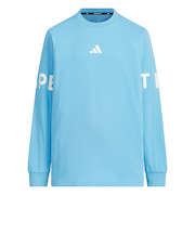 アディダス（adidas）キッズ 長袖 ワード Tシャツ KCE77-JM4579
