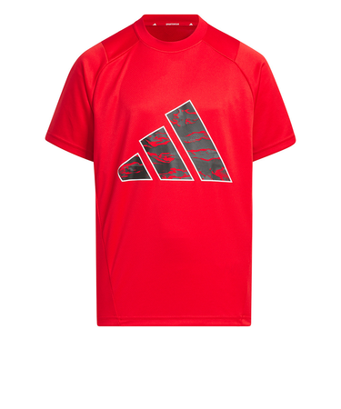 アディダス（adidas）キッズ エッセンシャルズ 3バー カモ柄 半袖Tシャツ KCE63-JM4544