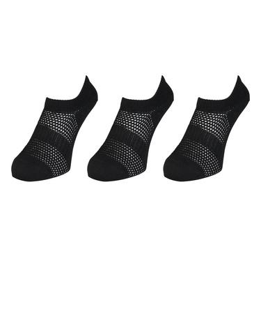 クー(Coo.)冷感HMスニーカーイン ショート丈ソックス 3足組 黒 22-25センチ BLK3 895CO5GSA0001 BLK 吸汗速乾 接触冷感 カ…