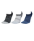 クー（Coo.）靴下 冷感スニーカーイン ショート丈ソックス 3足組  25-28センチ  GRYNVYBLK 894CO5GSA0012 GRY 吸汗速乾 …