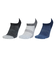 クー（Coo.）靴下 冷感スニーカーイン ショート丈ソックス 3足組  25-28センチ  GRYNVYBLK 894CO5GSA0012 GRY 吸汗速乾 …