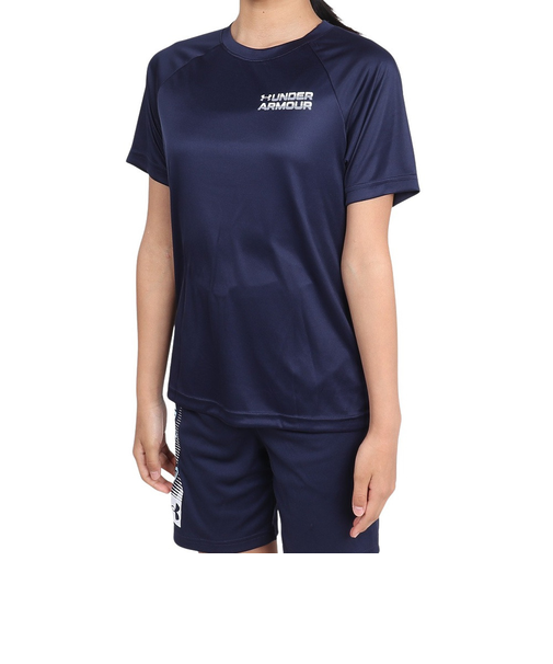 アンダーアーマー(UNDER ARMOUR)ジュニア テック トリプルロゴ 半袖Tシャツ 1390281 410