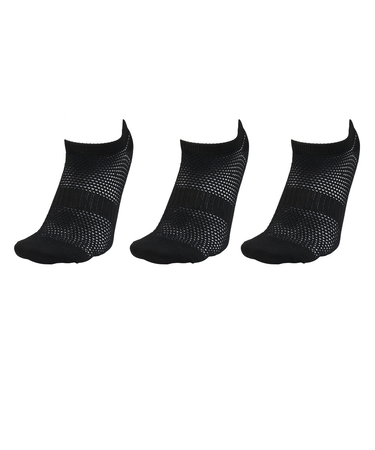 クー(Coo.)靴下 冷感HM ショート丈ソックス 3足組 黒 25-28センチ 894CO5GSA0017 BLK 吸汗速乾 接触冷感 カジュアル