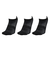 クー（Coo.）靴下 冷感HM ショート丈ソックス 3足組 黒 25-28センチ 894CO5GSA0017 BLK 吸汗速乾 接触冷感 カジュアル