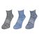 クー（Coo.）靴下 アンクル丈ソックス 3足組 BLUNVYBLK 22-25センチ 895CO5GSA0043 BLU 抗菌 防臭 シンプル カジュアル …