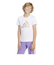 アディダス（adidas）キッズ テックロゴ グラフィック半袖Tシャツ KRU68-JD4638