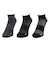 ストロング アンクル丈ソックス 3足組 25-28センチ GRYYELBLK SK5S0002-WA894-GRGSA GRY 伸縮 フィット ストレッチ 速…