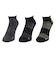 ストロング アンクル丈ソックス 3足組 25-28センチ GRYYELBLK SK5S0002-WA894-GRGSA GRY 伸縮 フィット ストレッチ 速…