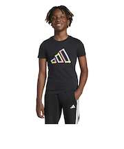 アディダス（adidas）キッズ テックロゴ グラフィック半袖Tシャツ KRU68-JD4637