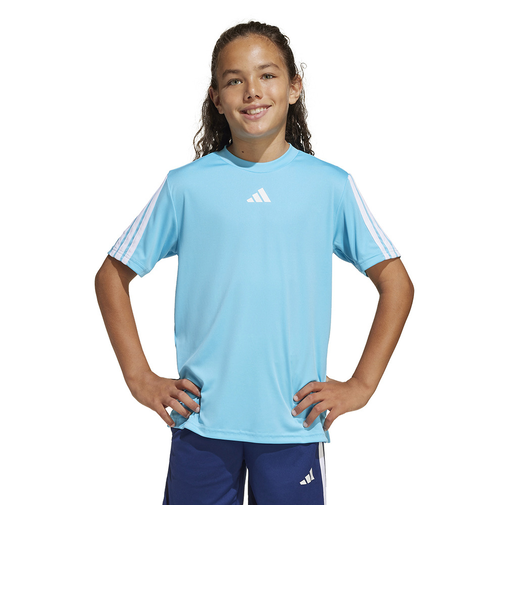 アディダス（adidas）キッズ トレイン エッセンシャルズ スリーストライプス 半袖Tシャツ KQH02-JJ1036