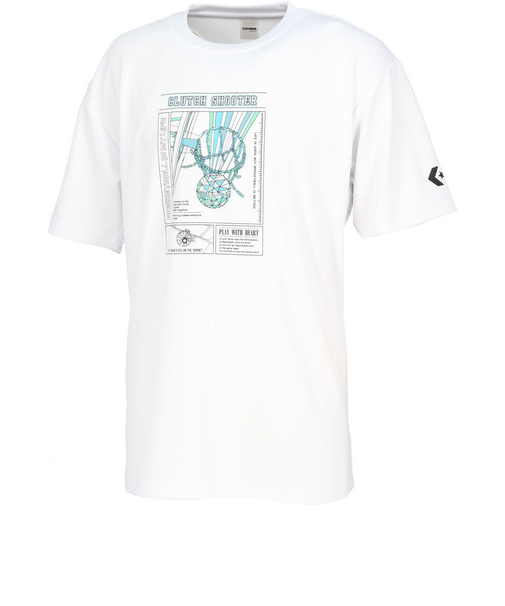 コンバース（CONVERSE）バスケットボールウェア プリントTシャツ CB251362-1100