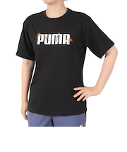 プーマ（PUMA）ESS ロゴ FLOWER MX 半袖Tシャツ 689050 01 BLK