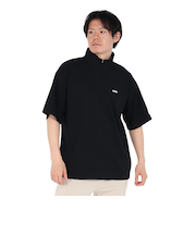 ニューエラ（NEW ERA）半袖 オーバーサイズド パフォーマンス ハーフジップ Tシャツ BLK 14410159