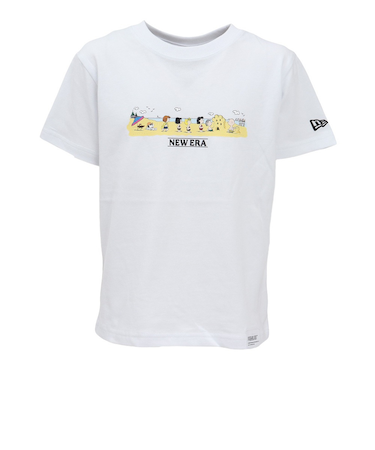 ニューエラ（NEW ERA）ジュニア 半袖 コットン Tシャツ ピーナッツ WHI 14432141