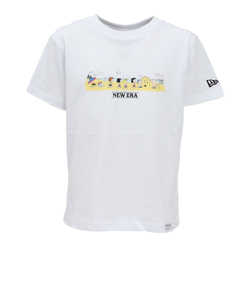 ニューエラ（NEW ERA）ジュニア 半袖 コットン Tシャツ ピーナッツ WHI 14432141