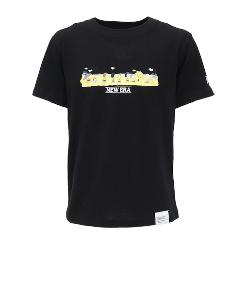 ニューエラ(NEW ERA)ジュニア 半袖 コットン Tシャツ ピーナッツ BLK 14432150