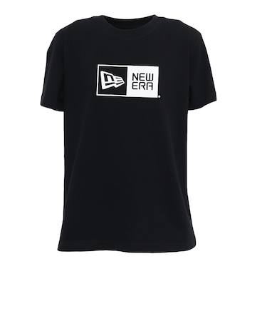 ニューエラ（NEW ERA）ジュニア 半袖 コットン Tシャツ ボックスロゴ BLK 14521379