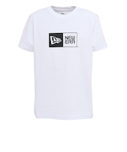 ニューエラ（NEW ERA）ジュニア 半袖 コットン Tシャツ ボックスロゴ WHI 14521378