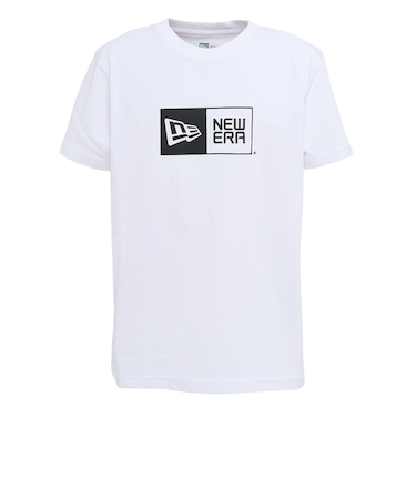 ニューエラ（NEW ERA）ジュニア 半袖 コットン Tシャツ ボックスロゴ WHI 14521378