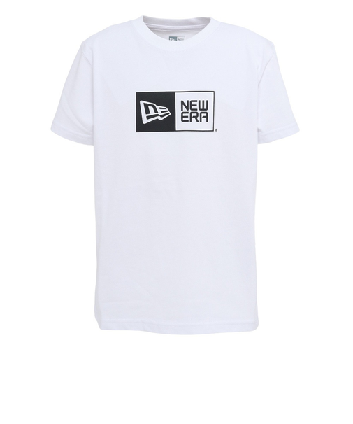 ニューエラ（NEW ERA）ジュニア 半袖 コットン Tシャツ ボックスロゴ WHI 14521378