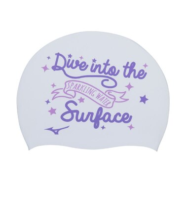 ミズノ（MIZUNO）シリコーンキャップ N2JWC04401 白  50-59センチ  フィットネス エクササイズ 水泳帽 水泳用品 スイムグッズ