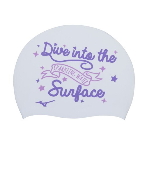 ミズノ（MIZUNO）シリコーンキャップ N2JWC04401 白  50-59センチ  フィットネス エクササイズ 水泳帽 水泳用品 スイムグッズ