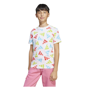 アディダス（adidas）ジュニア シーズナル エッセンシャルズ ロゴ セレブレーション 半袖Tシャツ KQG76-JI6195