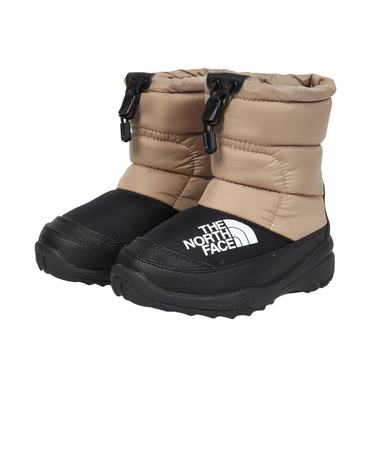 ザ・ノース・フェイス（THE NORTH FACE）ジュニア ブーツ ヌプシ ブーティ VII ベージュ NFJ52288 KT 保温 防水 雪 雪道 雪遊び…