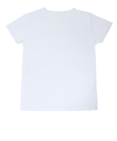 クー（Coo.）Vネック半袖シャツ ドライプラスクール 白 S-3Lサイズ 891CO5GC0002 WHT UPF50+ 紫外線対策 吸汗速乾 接触冷感 抗…