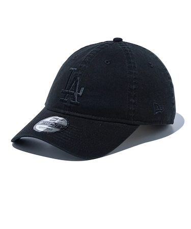 ニューエラ（NEW ERA）キャップ 9TWENTY ロサンゼルス・ドジャース ウォッシュドコットン ブラック×ブラック Mサイズ 14525138